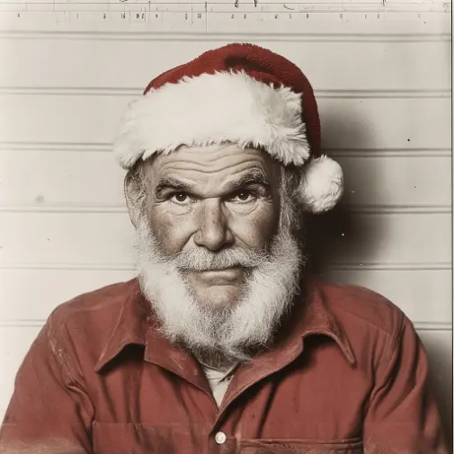 Mugshot Christmas Thief